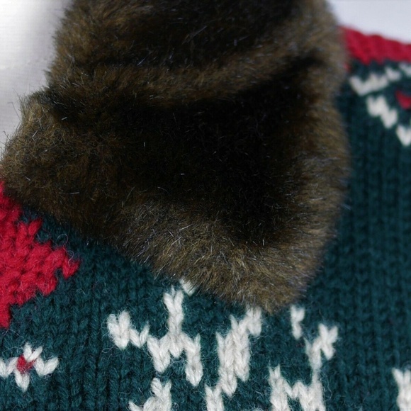 LAUREN RALPH LAUREN Green hand knit wool sweater - Picture 7 of 8